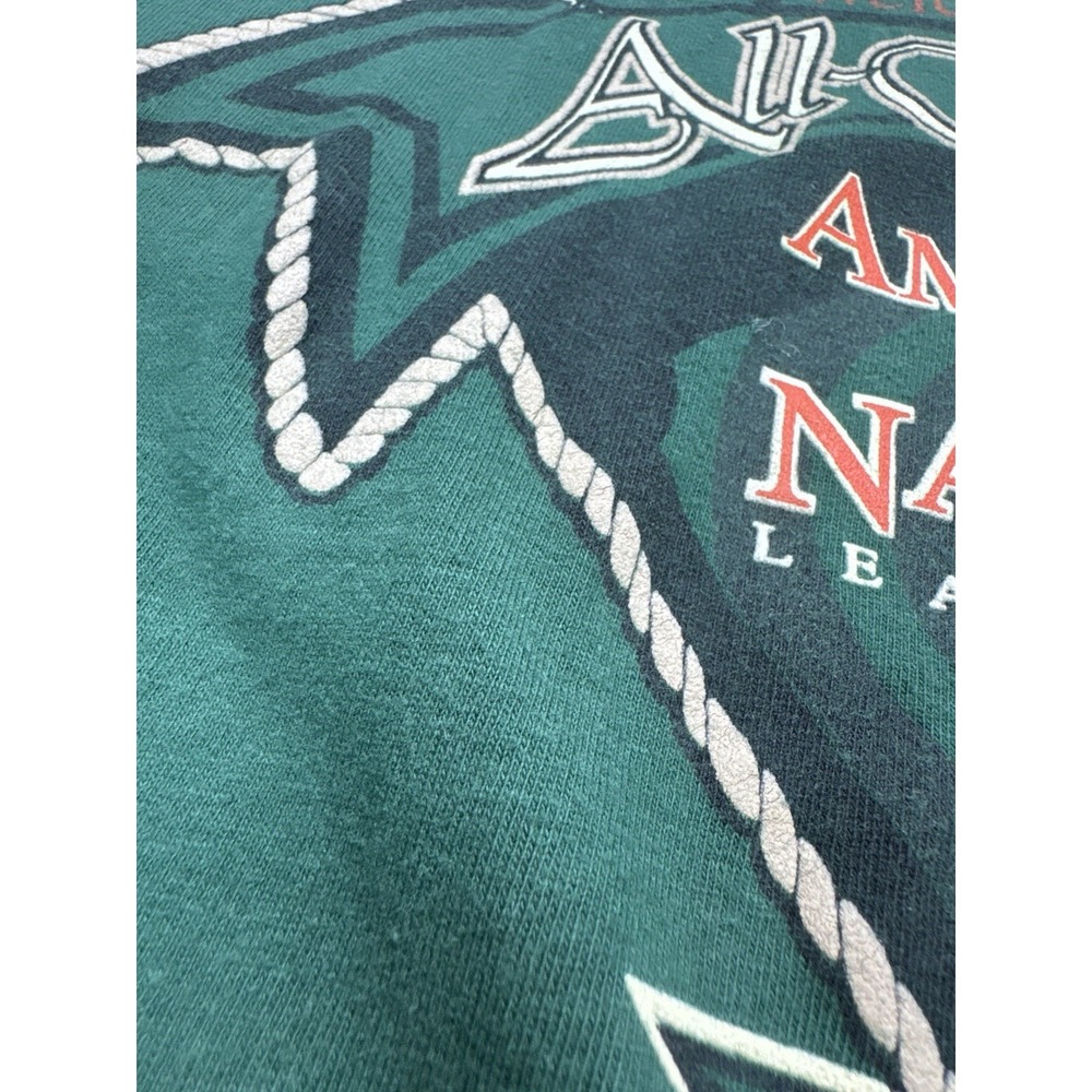 Vintage Baltimore All Star Game Russell T-Shirt Large 1993 Made in USA MLB Green - Picture 3 of 4